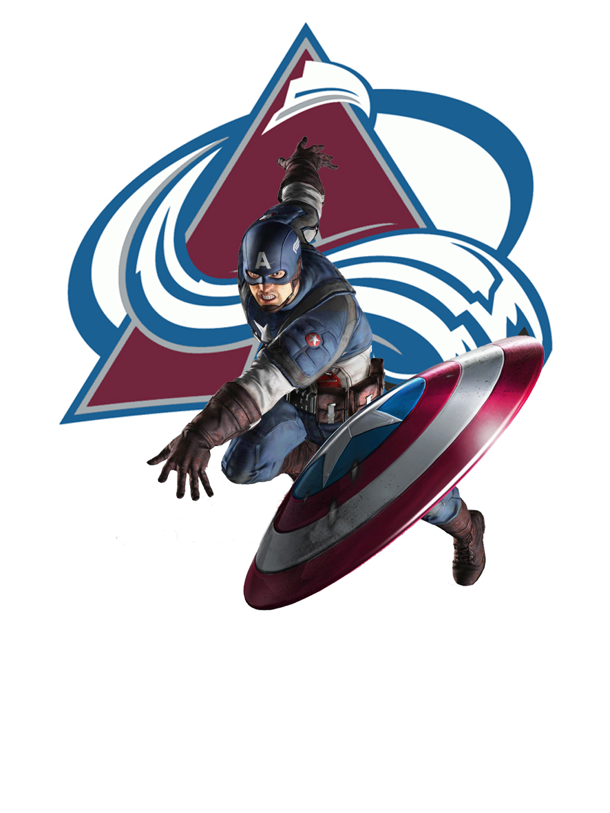 Colorado Avalanche Captain America Logo vinyl decal